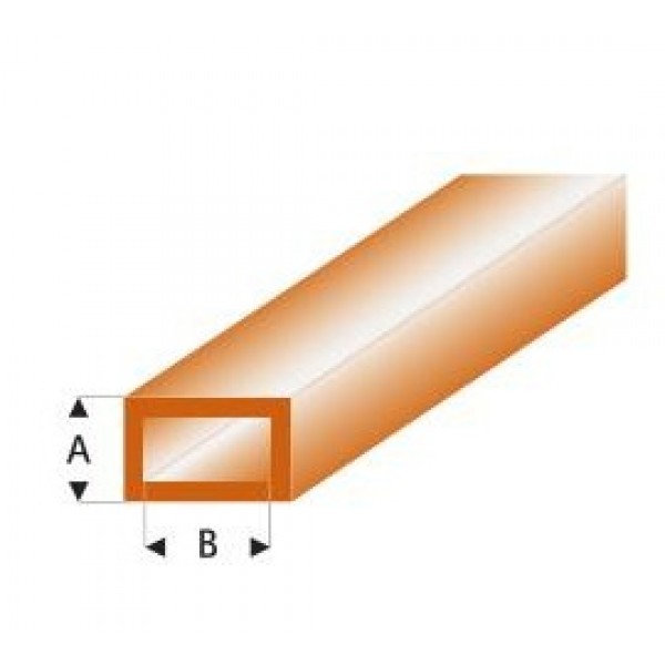 Styrene Tube-Rect.-Brown 2,0x4,0mm 33cm